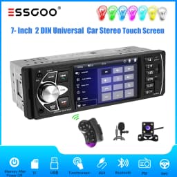 ESSGOO 4.1"Universal 1 DIN capacitive IPS digital display Multimedia MP5 Car Stereo Radio BT USB AUX TF FM SWC 7Colors Handsfree