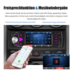 ESSGOO 4.1"Universal 1 DIN capacitive IPS digital display Multimedia MP5 Car Stereo Radio BT USB AUX TF FM SWC 7Colors Handsfree