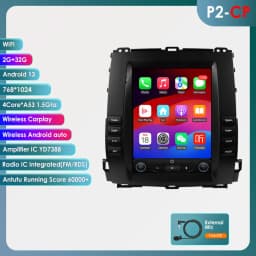 9.7'' Car Radio Multimedia Player for Toyota Land Cruiser Prado 120 Lexus GX470 2002-2009 Car GPS Wireless Carplay 6115 HeadUnit