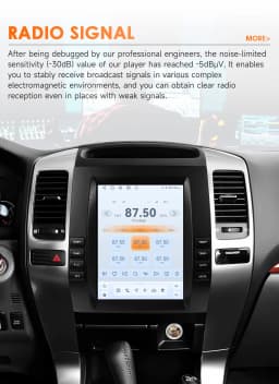 9.7'' Car Radio Multimedia Player for Toyota Land Cruiser Prado 120 Lexus GX470 2002-2009 Car GPS Wireless Carplay 6115 HeadUnit