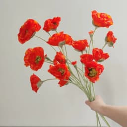 Wedding Party Decoration Poppy Artificial Flowers 65cm Long Stem Fake Flowers For Home Decors DIY Day of Dead Flower Arrangement