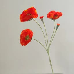 Wedding Party Decoration Poppy Artificial Flowers 65cm Long Stem Fake Flowers For Home Decors DIY Day of Dead Flower Arrangement