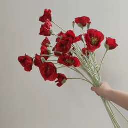 Wedding Party Decoration Poppy Artificial Flowers 65cm Long Stem Fake Flowers For Home Decors DIY Day of Dead Flower Arrangement