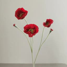Wedding Party Decoration Poppy Artificial Flowers 65cm Long Stem Fake Flowers For Home Decors DIY Day of Dead Flower Arrangement