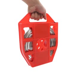 304 Stainless Steel Strapping Coil, Banding Tool with Plastic Tray for Cable Signage Bundling in Construction Marine Electrical