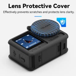 TELESIN Silicone Protective Case for DJI Osmo Action 6 with Lens Cap Lanyard Shockproof Camera Protection Action 6 Accessories