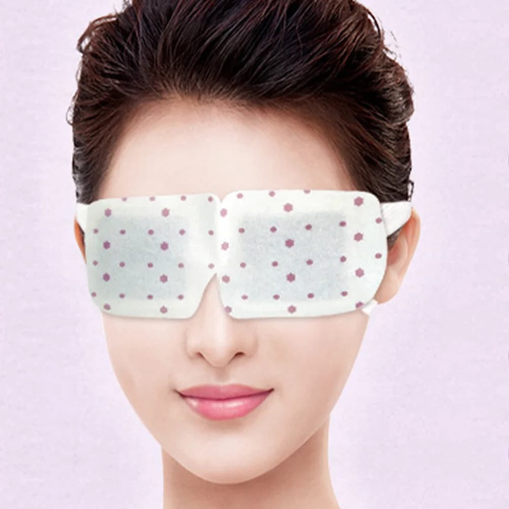 4Pcs Lavender Steam Eyeshade Disposable Fatigue Relief Eye Mask Relax Sleeping Eyeshield Improve Circulation Hot Eyeshade