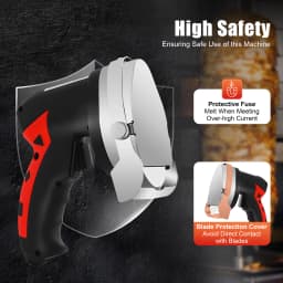 Electric Shawarma Knife Kebab Slicer Handheld Roast Meat Cutting Machine Gyro for BBQ 220-240v
