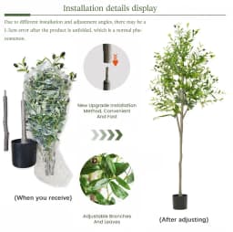 Faux Olive Tree - Realistic Artificial Plant for Home Decor Office & Wedding Perfect for Living Room Balcony & Event Styling
