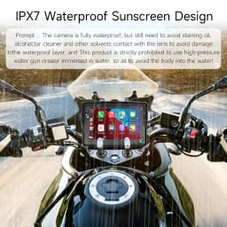 5/6/7"Motorcycle GPS Navigation Recorder Wireless CarPlay Android Auto Multimedia Player IP67 Waterproof Screen Bluetooth 2024 New