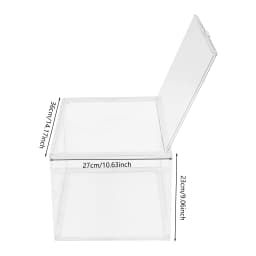 Modern 4Pcs Clear Handbag Storage Organizer PET Stackable Storage Display Boxes for Bedrooms, Walk-in Closets
