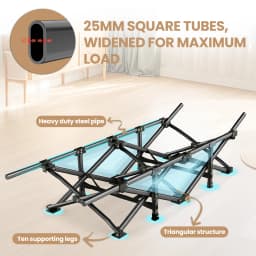 Camping Cot Sun Loungers Portable Folding Bed Outdoor Fishing Assisted Recliner For Camping Patio Pool Indoor Outdoor