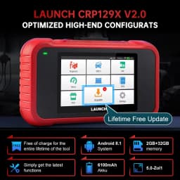 DE OBD Code Reader DPF OIL Reset Free Update pk CRP123E LAUNCH X431 CRP129X V2.0 Scanner Automotive 4 System Diagnostic Tool