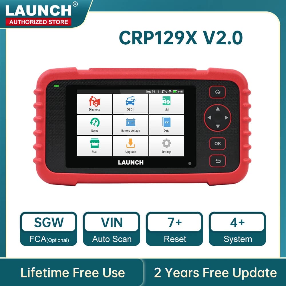 DE OBD Code Reader DPF OIL Reset Free Update pk CRP123E LAUNCH X431 CRP129X V2.0 Scanner Automotive 4 System Diagnostic Tool