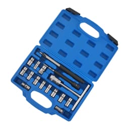 17x Diesel Injector for Seat Cutter Set Remove Tools Cleaner Tool Set Carbon Kit Set