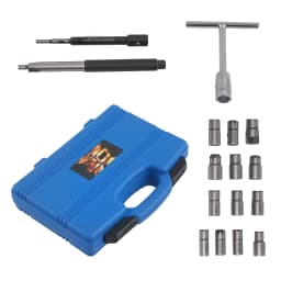 17x Diesel Injector for Seat Cutter Set Remove Tools Cleaner Tool Set Carbon Kit Set