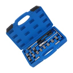 17x Diesel Injector for Seat Cutter Set Remove Tools Cleaner Tool Set Carbon Kit Set
