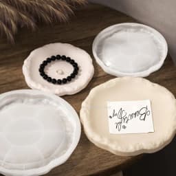 Rock Storage Tray Gypsum Mold Diy Epoxy Resin Cement Silicone Mold Home Decoration Coaster