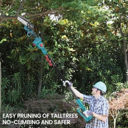 600W 6-Inch Mini Chainsaw Handheld Pole Pruner with 3-Speed Telescopic Adjustment Electric Saw for Pruning Tree Branches