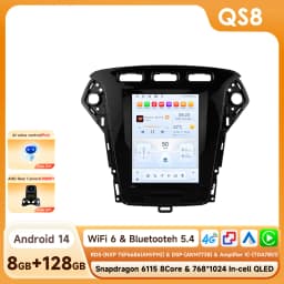 9.7 Car Radio Multimedia for Ford Mondeo MK4 Galaxy 2011-2013 Wireless Carplay Android Auto GPS 6115 Autoradio Car Stereo 360cam