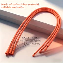 8Fr/14Fr/20Fr Red Latex Medical Tubing - Durable, Flexible and Twist-Resistant Laboratory and Clinical Delivery Tubing