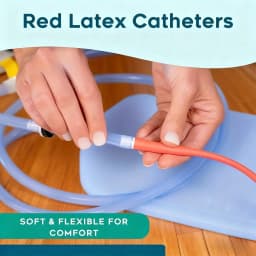 8Fr/14Fr/20Fr Red Latex Medical Tubing - Durable, Flexible and Twist-Resistant Laboratory and Clinical Delivery Tubing