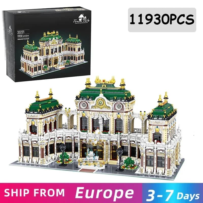 11930PCS Luxury Palace Building Blocks City Street View MOC Building Model Bricks High Difficulty Assembly Toys For Adult Gifts