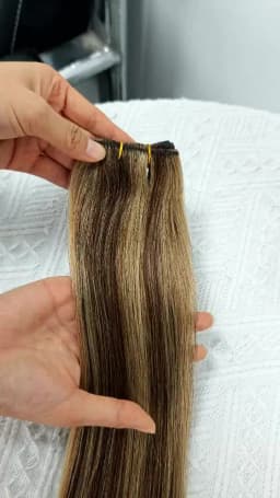 Double Sew-In Weft Bundles-Real Human Hair Extensions , Natural Look & Feel, Seamless Blending, Compatible with All Hair Types