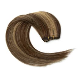 Double Sew-In Weft Bundles-Real Human Hair Extensions , Natural Look & Feel, Seamless Blending, Compatible with All Hair Types