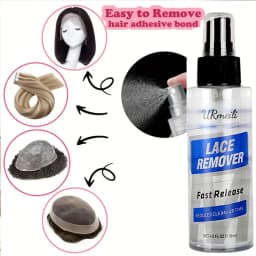 118ml Wig Glue Remover Spray - Free from Harmful Additives, Making It Suitable for Removing Wig Pieces And Lace Front Wigs