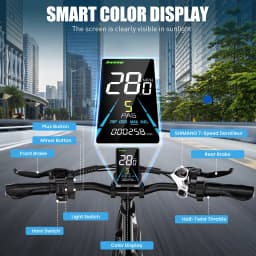 Vitilan U3 Folding Electric Bicycle Adults Mountain Bike with 48V 13Ah Removable Battery 20" x 3.0 Fat ebike