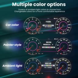 12.3”LCD Digital Dashboard Cluster For Volkswagen VW Golf 7 MK7 Caddy T6 Wireless CarPlay Android Auto Instrument Panel Cockpit