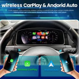 12.3”LCD Digital Dashboard Cluster For Volkswagen VW Golf 7 MK7 Caddy T6 Wireless CarPlay Android Auto Instrument Panel Cockpit