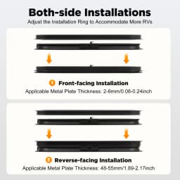700*400mm/600*300mm RV Side Window Caravan Side Window Tinted Sliding Window Insect Screen High Privacy For RVs, Trailers Ect.