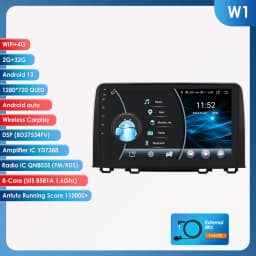 Hizpo 8Core Android Carplay Car Radio For Honda CR-V CRV 2017-2021 Multimedia Video Player 2 Din Navigation GPS Head Unit 10.1"