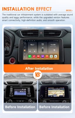Hizpo 8Core Android Carplay Car Radio For Honda CR-V CRV 2017-2021 Multimedia Video Player 2 Din Navigation GPS Head Unit 10.1"