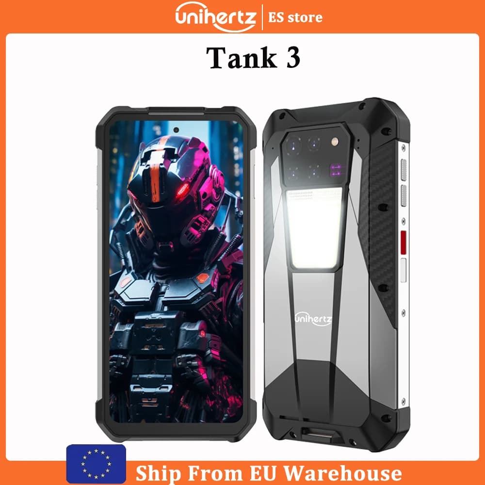 Unihertz Tank 3 8849 Rugged Smartphone 5G 32GB 512GB Android 200MP Camera 23800mAh 120W Charger Cell Phone 6.79" FHD Wi-Fi 6