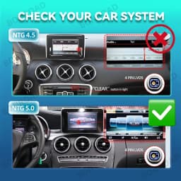 BONROAD 10.25 12.3 1920*720 2400*900 Wireless CarPlay Car Multimedia Linux Touch Screen For Mercedes Benz W205 GLC A C V Class W447 Android Auto Mirroring Airplay Autolink GPS Stereo Navigation