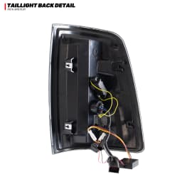 LED Tail Lights for Dodge Ram 2009-2018 1500 2500 3500 4th Gen Sequential Yellow Turn Signal Black Rear Lamps Assembly