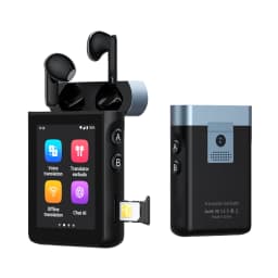 Wooask A9 AI Translator Earbuds 4G+WiFi Standalone Instant Translation Device 144 Languages with ChatGPT And Phone Call Feature