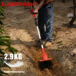 ONEVAN Brushless Electric Tiller Cultivator Lawn Mower Rototiller Cordless Scarifier Garden Tool For Makita 18V Battery Pin