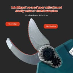 25MM 800W/500W Cordless Brushless Electric Pruning Shear Tree Bonsai Pruner Branches Cutter Power Tool For Battery(2* Battery)