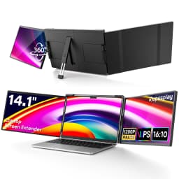 Dopesplay 14.1 inch Dual Screen Extender FHD 1200P IPS Portable Monitor Plug & Play Second Display For Laptop Mac Travel Work