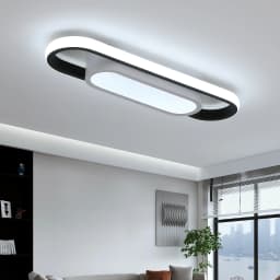 30W Long Oval LED Ceiling Light, White LED Ceiling Light, Acrylic Ceiling Light, Suitable for Bedrooms, Kitchens, Hallways