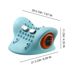 Electric Massage Pillow Hot Compress Vibration Pulse Cervical Neck Massager Neck Muscle Relaxation Pain Relief Massage Pillow