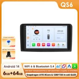 Hizpo 9" 2Din Car Radio Autoradio For Mercedes ML W164 X164 ML350 ML300 GL500 ML320 ML280 GL350 Carplay GPS 4G 360Camera 6115