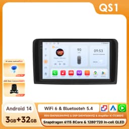 Hizpo 9" 2Din Car Radio Autoradio For Mercedes ML W164 X164 ML350 ML300 GL500 ML320 ML280 GL350 Carplay GPS 4G 360Camera 6115