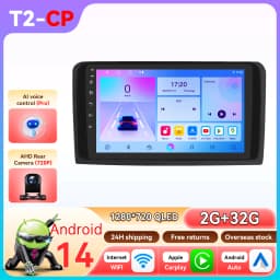 Hizpo 9" 2Din Car Radio Autoradio For Mercedes ML W164 X164 ML350 ML300 GL500 ML320 ML280 GL350 Carplay GPS 4G 360Camera 6115