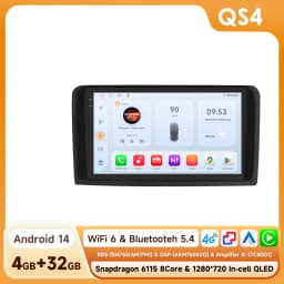 Hizpo 9" 2Din Car Radio Autoradio For Mercedes ML W164 X164 ML350 ML300 GL500 ML320 ML280 GL350 Carplay GPS 4G 360Camera 6115