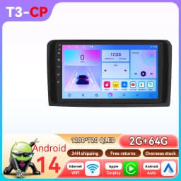 Hizpo 9" 2Din Car Radio Autoradio For Mercedes ML W164 X164 ML350 ML300 GL500 ML320 ML280 GL350 Carplay GPS 4G 360Camera 6115